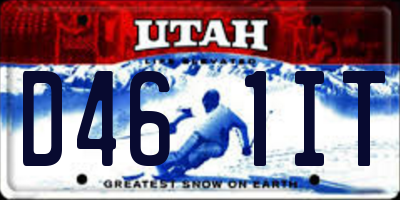UT license plate D461IT