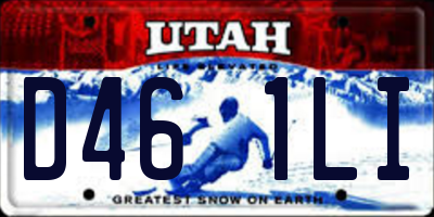 UT license plate D461LI
