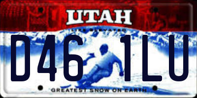 UT license plate D461LU