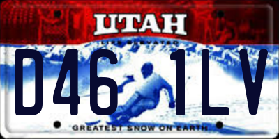 UT license plate D461LV