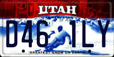 UT license plate D461LY