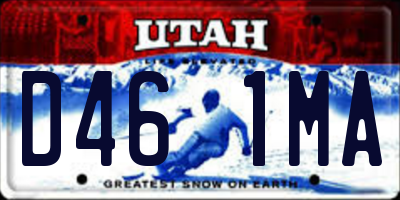 UT license plate D461MA