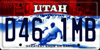 UT license plate D461MB