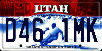 UT license plate D461MK