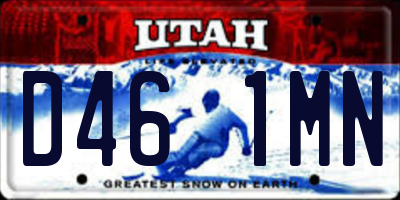 UT license plate D461MN