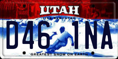 UT license plate D461NA