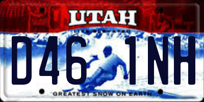 UT license plate D461NH