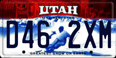 UT license plate D462XM