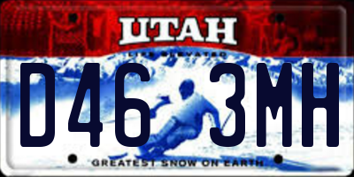 UT license plate D463MH