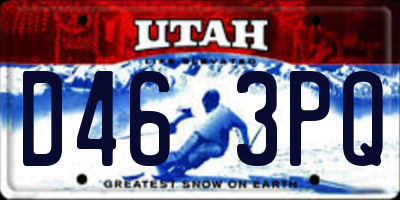 UT license plate D463PQ