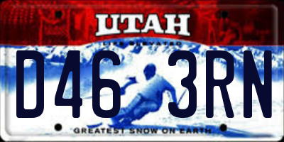 UT license plate D463RN