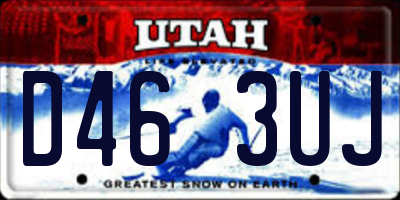 UT license plate D463UJ