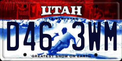 UT license plate D463WM
