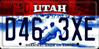 UT license plate D463XE