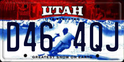 UT license plate D464QJ