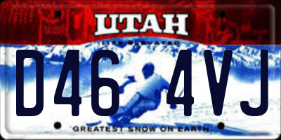 UT license plate D464VJ