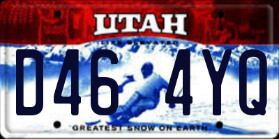 UT license plate D464YQ
