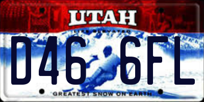 UT license plate D466FL