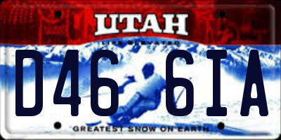 UT license plate D466IA