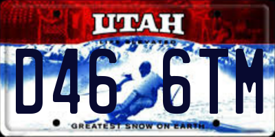 UT license plate D466TM