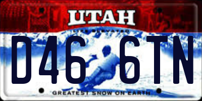 UT license plate D466TN