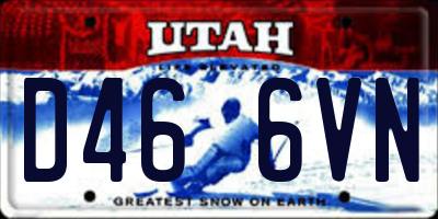 UT license plate D466VN