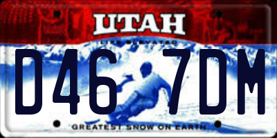 UT license plate D467DM