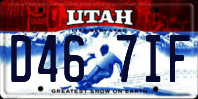 UT license plate D467IF