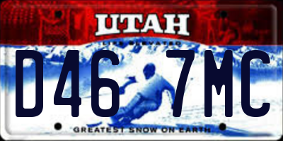 UT license plate D467MC