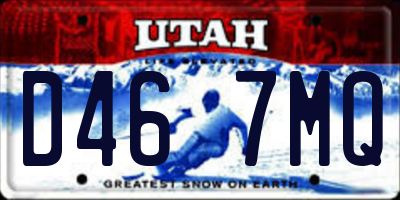 UT license plate D467MQ