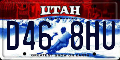 UT license plate D468HU