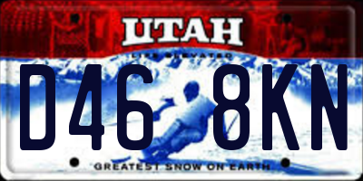 UT license plate D468KN