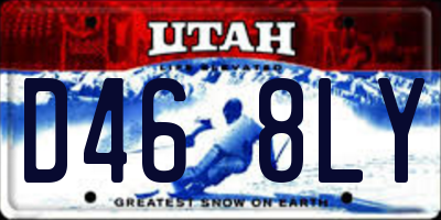 UT license plate D468LY