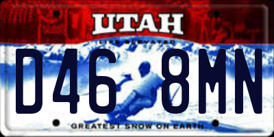 UT license plate D468MN