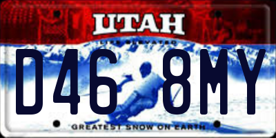 UT license plate D468MY
