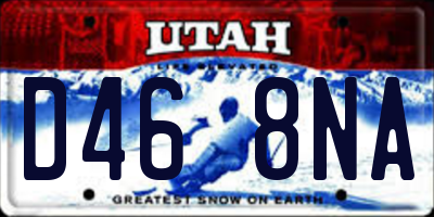 UT license plate D468NA