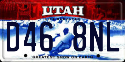 UT license plate D468NL