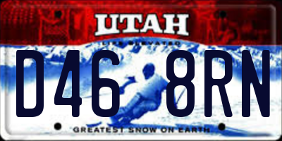UT license plate D468RN
