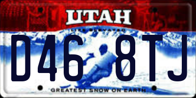 UT license plate D468TJ