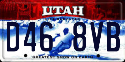 UT license plate D468VB