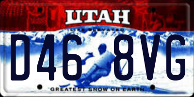 UT license plate D468VG