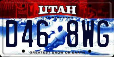 UT license plate D468WG