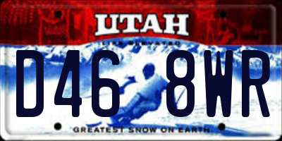 UT license plate D468WR