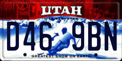 UT license plate D469BN