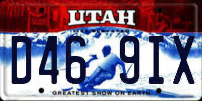 UT license plate D469IX
