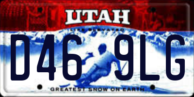 UT license plate D469LG