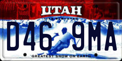 UT license plate D469MA