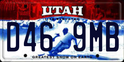 UT license plate D469MB
