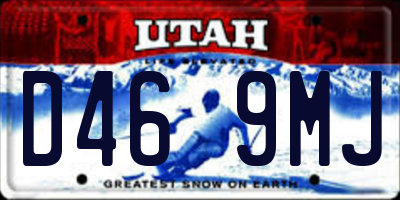 UT license plate D469MJ
