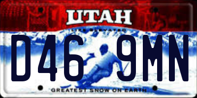 UT license plate D469MN